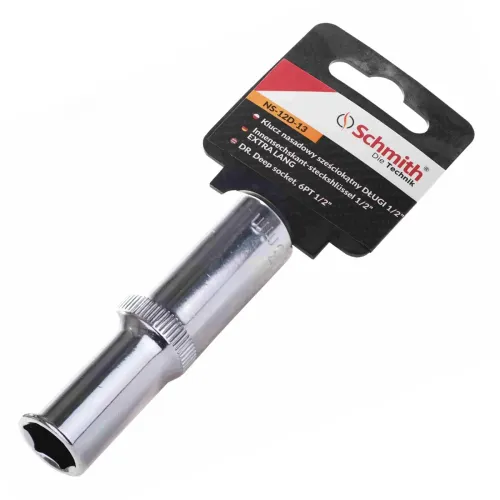 Nasadka sześciokątna długa 1/2" 12 mm Schmith
