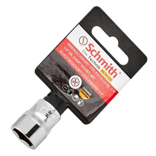 Nasadka sześciokątna 1/4" 6 mm, Rozmiar: 6  Schmith