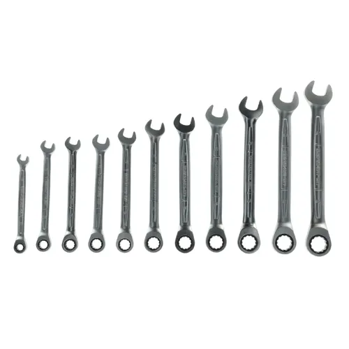 Komplet kluczy płasko-oczkowych z grzechotką 8-19mm 11 szt. Schmith