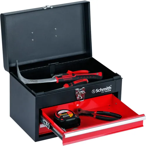 Skrzynka narzędziowa metalowa z 2 szufladami, Liczba szuflad: 2 Schmith