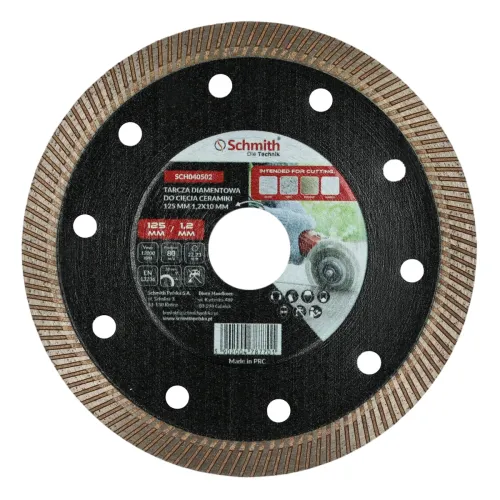 Tarcza diamentowa do cięcia ceramiki 125x1,2mm Schmith