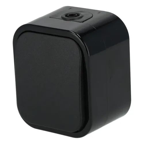 Włącznik natynkowy pojedynczy IP56, Typ: jednobiegunowy, Kolor: Czarny Schmith