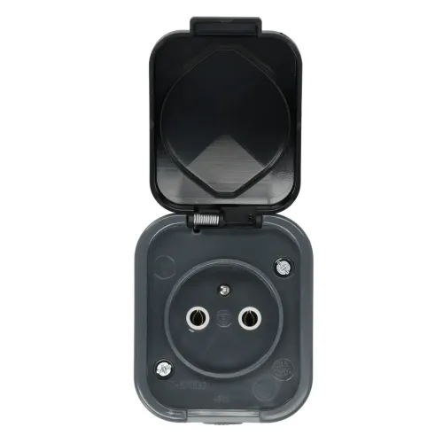 Gniazdo bryzgoodporne, pojedyncze IP54 Schmith