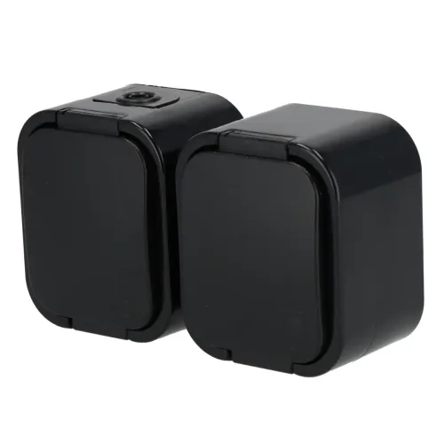 Gniazdo bryzgoodporne, podwójne IP56 Schmith