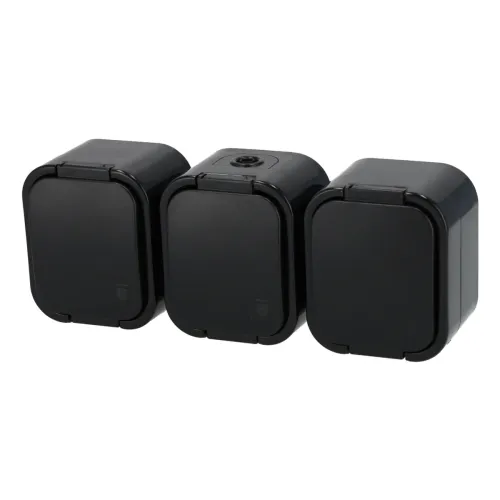 Gniazdo bryzgoodporne, potrójne IP56 Schmith