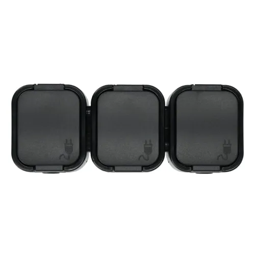 Gniazdo bryzgoodporne, potrójne IP56 Schmith