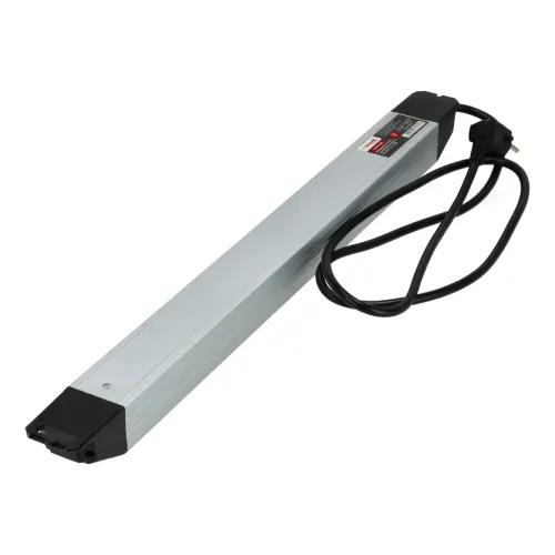 Aluminiowa listwa zasilająca z USB 6 gn. 3x1,5mm 3m, Długość: 3, Liczba gniazd: 6, Przekrój przewodu: 3x1,5mm Schmith