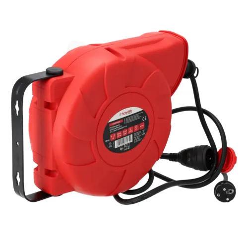 Przedłużacz samozwijający 3x1,5mm 9m, Długość: 9, Przekrój przewodu: 3x1,5mm Schmith