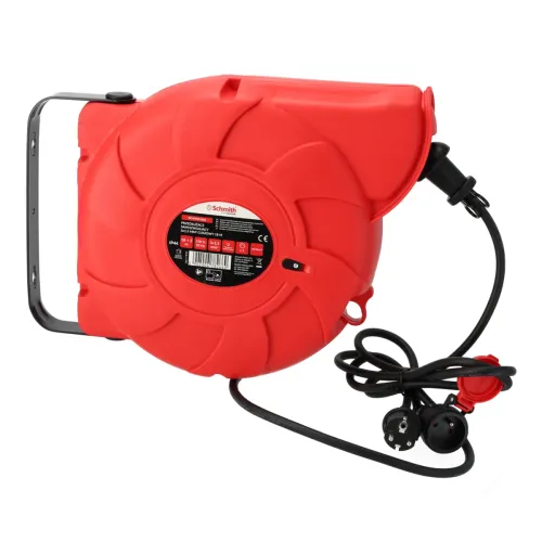 Przedłużacz samozwijający 3x1,5mm 18m, Długość: 18, Przekrój przewodu: 3x1,5mm Schmith