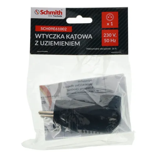 Wtyczka kątowa z uziemieniem, Rodzaj: wtyczka kątowa Schmith