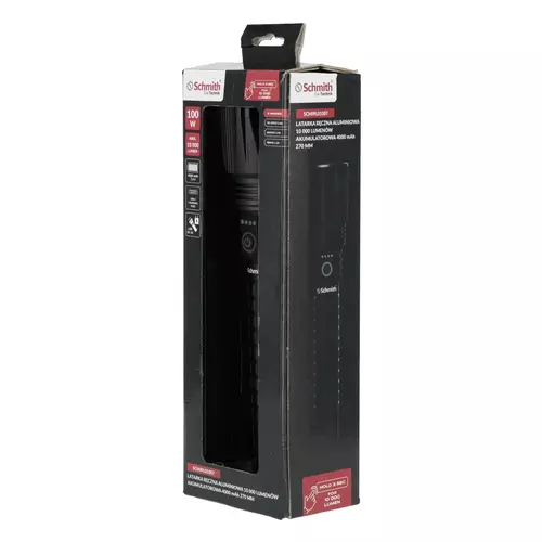 Latarka ręczna akumulatorowa 10000lm 4000mAh Schmith