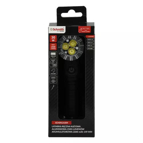 Latarka kątowa akumulatorowa 2500lm 2600mAh Schmith
