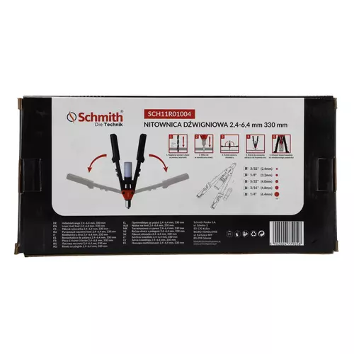 Nitownica dźwigniowa 2,4-6,4mm 330mm Schmith