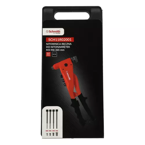 Nitownica ręczna do nitonakrętek M3-M6 265mm Schmith