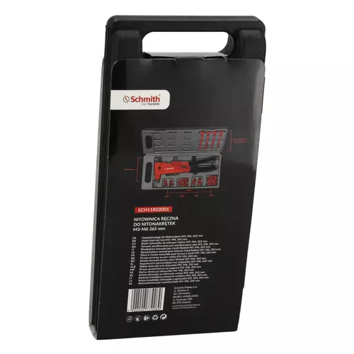 Nitownica ręczna do nitonakrętek M3-M6 265mm Schmith