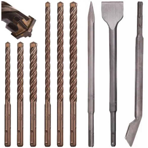 Zestaw wierteł MesserSchmith 6-10 mm i dłut SDS+ Schmith