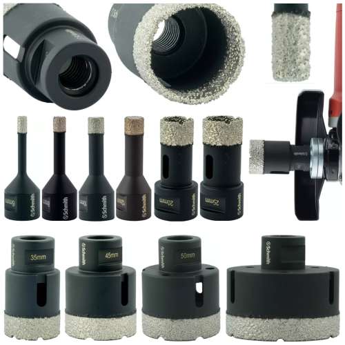 Zestaw otwornic diamentowych M14 6-68mm 10 szt. Schmith