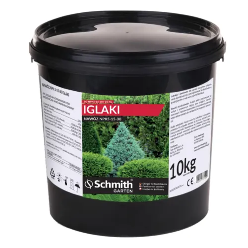 Nawóz pod iglaki 10kg - dla roślin zimozielonych, Waga: 10 Schmith