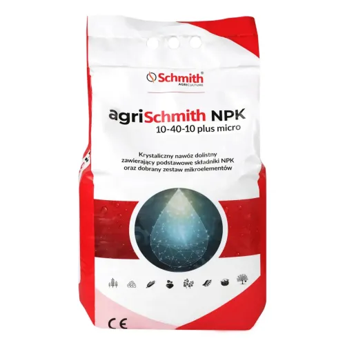 Krystaliczny nawóz NPK 10-40-10 5kg - do zbóż, warzyw i owoców, Waga: 5 Schmith