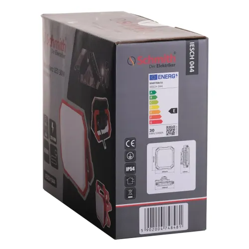 Naświetlacz LED z gniazdami 30W, Moc: 30W Schmith
