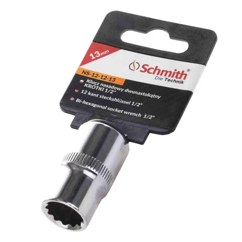 Nasadka dwunastokątna 1/2" 13mm, Rozmiar: 13  Schmith