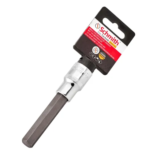 Nasadka 1/2" z długim bitem imbusowym E10, Rozmiar TORX / HEX: E10, Długość : 100 Schmith