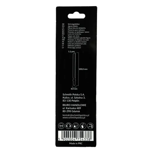 Brzeszczoty do drewna 100mm 10TPI 2 szt. Schmith