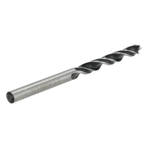 Wiertło spiralne do drewna 5x87mm, Typ: wiertło spiralne, Uchwyt: cylindryczny, Średnica: 5,0, Długość wiertła: 87 Schmith