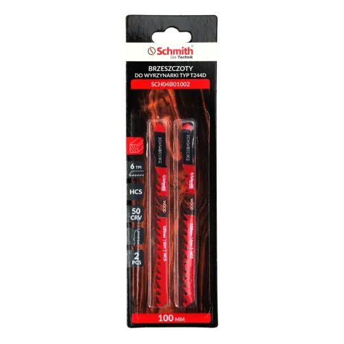Brzeszczot do drewna 100mm 6TPI T224D 2 szt. Schmith