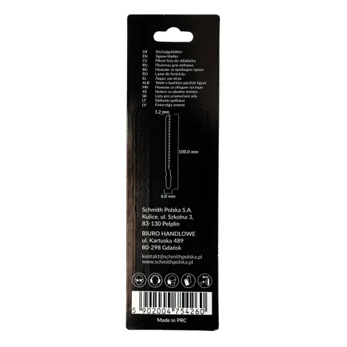 Brzeszczot do drewna 100mm 6TPI T224D 2 szt. Schmith