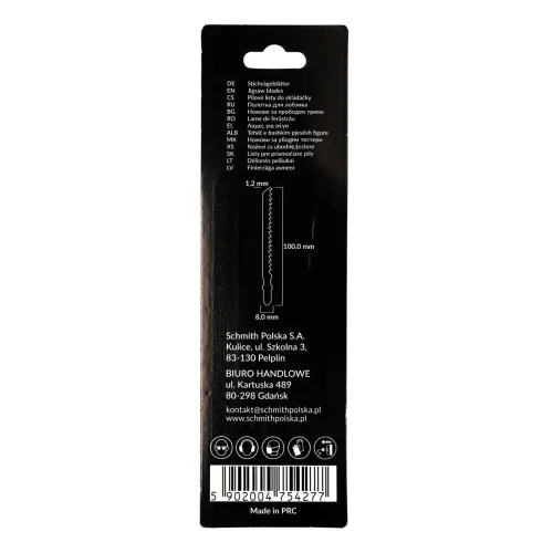 Brzeszczot do drewna 100mm 6TPI 2 szt. Schmith