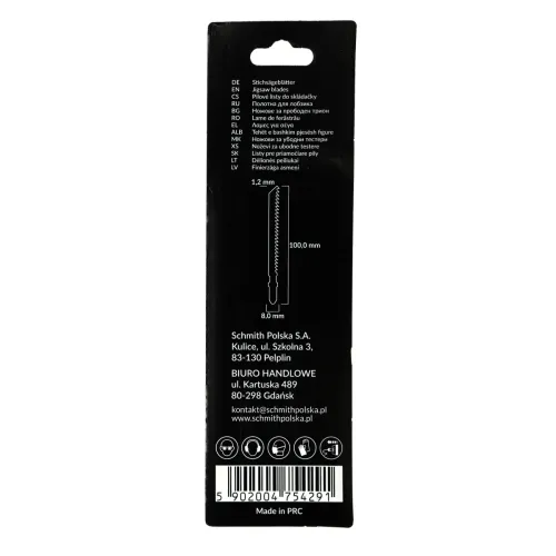 Brzeszczot do drewna 100mm 8TPI 2 szt. Schmith