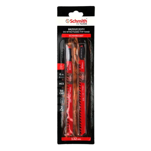 Brzeszczoty do drewna 132mm 6TPI 2 szt. Schmith
