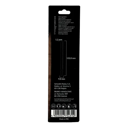 Brzeszczoty do drewna 132mm 6TPI 2 szt. Schmith