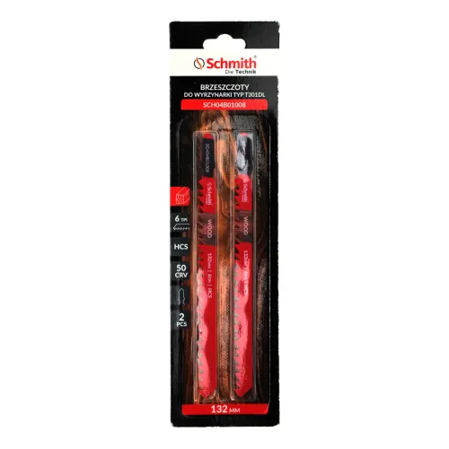 Brzeszczot do drewna 132mm 6TPI 2 szt. Schmith