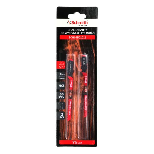 Brzeszczoty do drewna 75mm 18TPI 2 szt. Schmith