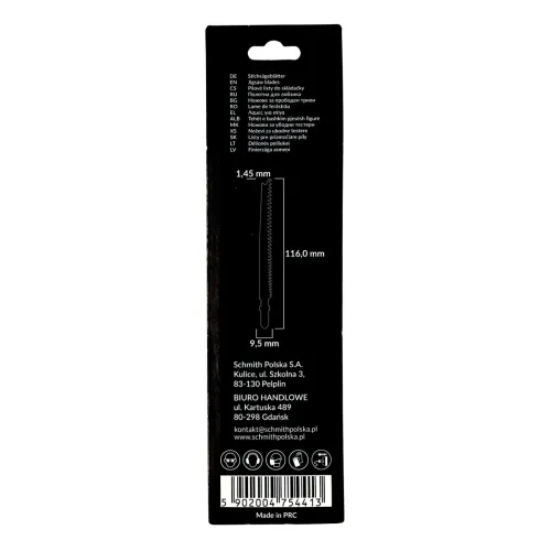 Brzeszczot do drewna 116mm 8-12TPI 2 szt. Schmith