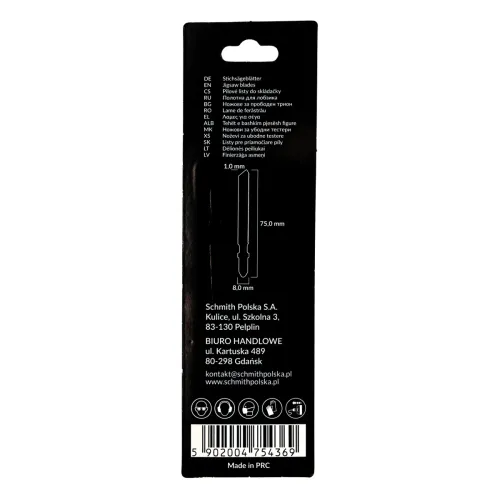 Brzeszczot do metalu 75mm 25TPI 2 szt. Schmith