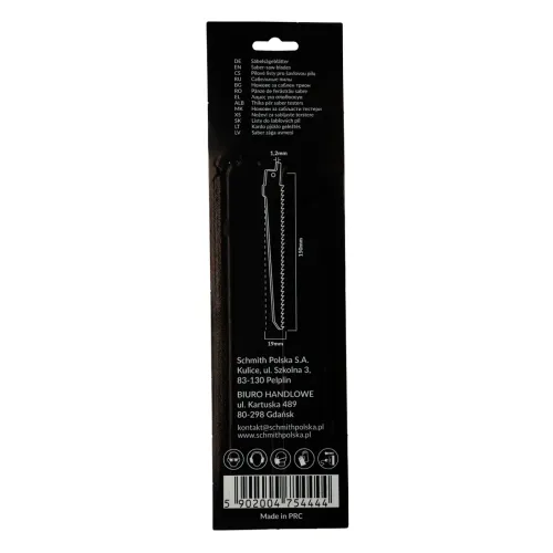 Brzeszczot do drewna 150mm 6TPI 2 szt. Schmith