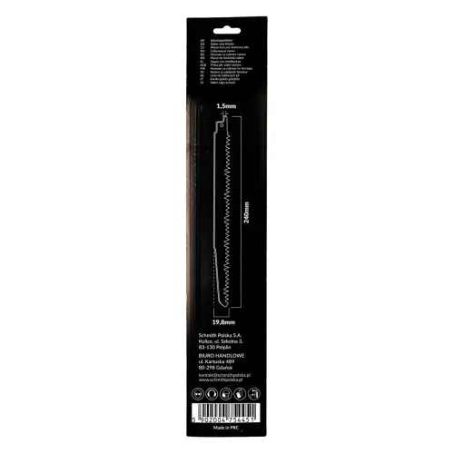 Brzeszczot do drewna 240mm 5TPI 2 szt. Schmith