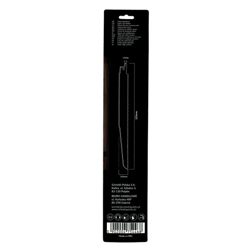 Brzeszczot do drewna 225mm 6TPI 2 szt. Schmith