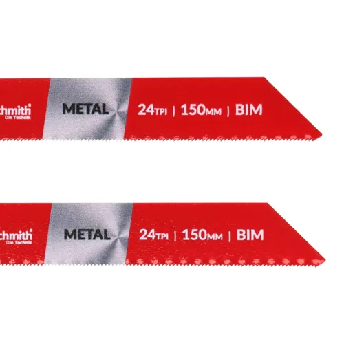 Brzeszczot bimetalowy do metalu 150mm 24TPI 2 szt. Schmith