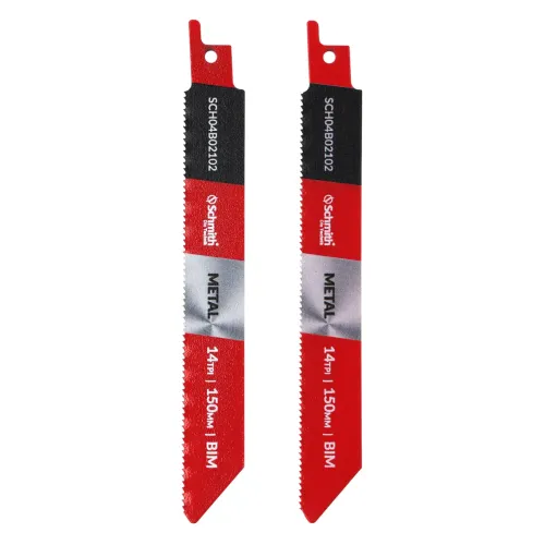 Brzeszczot bimetalow do metalu 150mm 14TPI 2 szt. Schmith