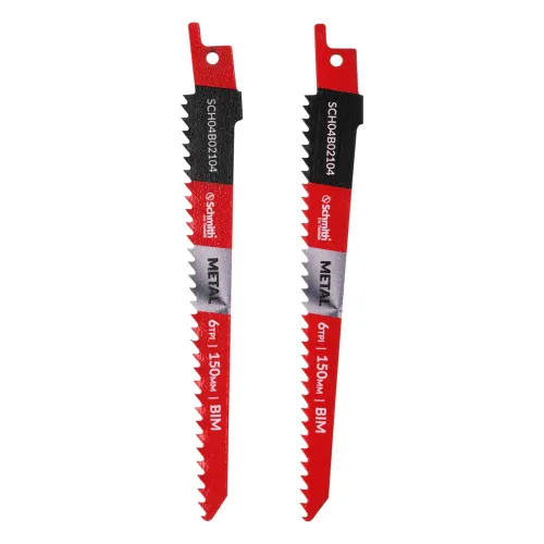 Brzeszczot bimetalowy do metalu 150mm 6TPI 2 szt. Schmith
