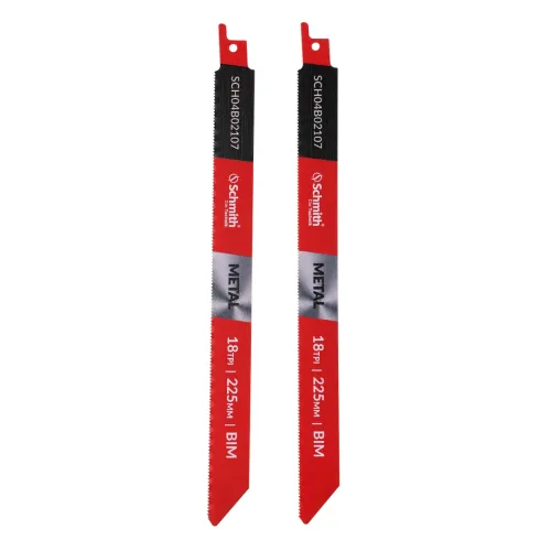 Brzeszczoty bimetalowe do metalu 225mm 18TPI 2 szt. Schmith
