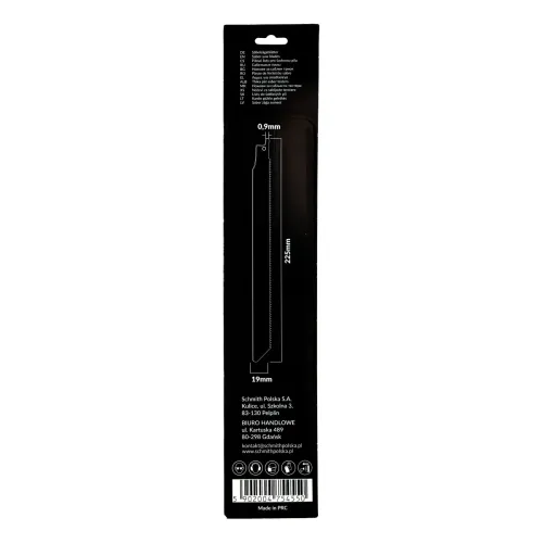 Brzeszczot bimetalowy do drewna z gwoździami 225mm 10-14TPI 2 szt. Schmith