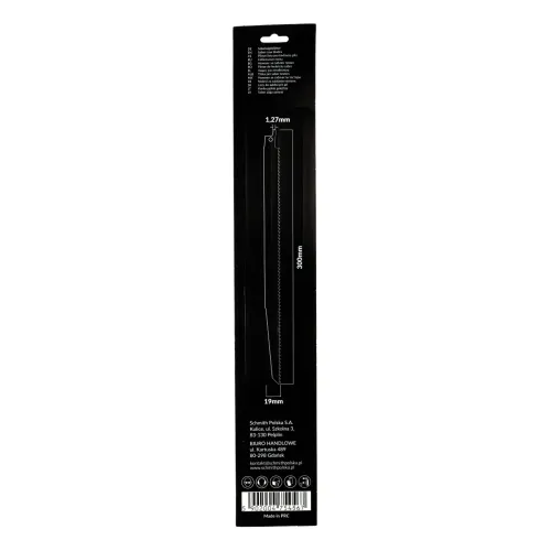 Brzeszczot bimetalowy do drewna i metalu 300mm 6TPI 2 szt. Schmith