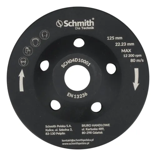 Tarcza diamentowa do szlifowania 125x22,23mm Turbo Schmith