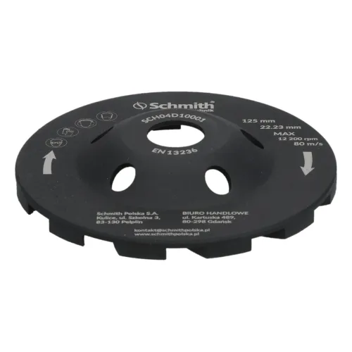 Tarcza diamentowa do szlifowania 125x22,23mm Turbo Schmith
