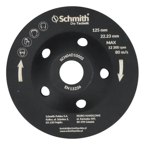 Tarcza diamentowa do szlifowania 125x22,23mm Super Turbo Schmith